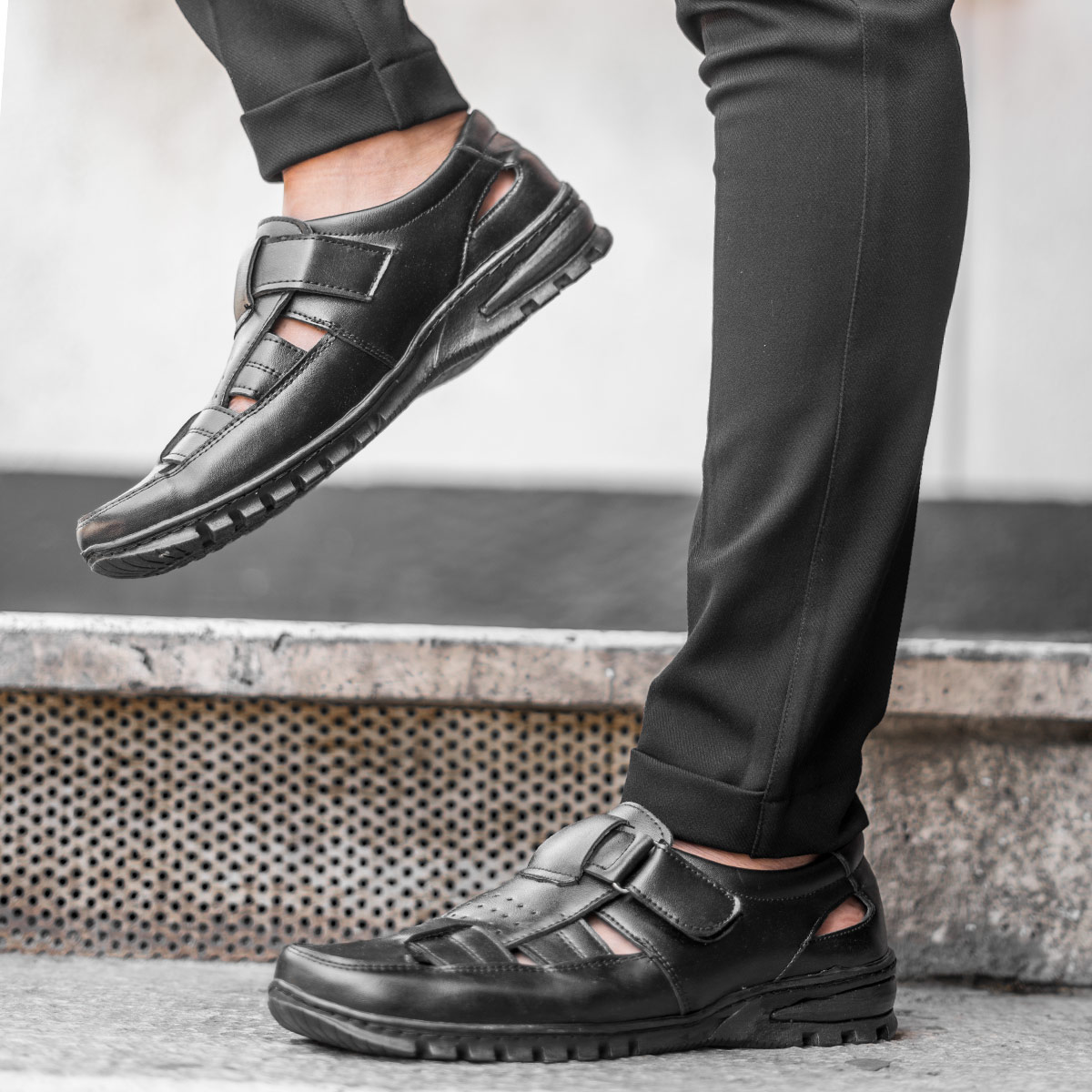 کفش تابستانه مشکی مردانه مدل Boros-