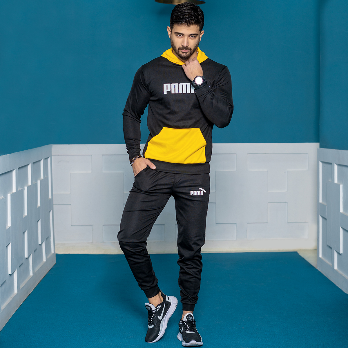 ست هودی شلوار Puma مردانه مدل nomira