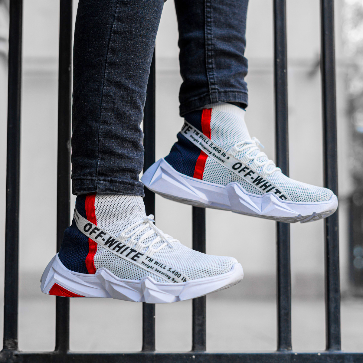 کفش ورزشی Off-White مردانه دو رنگ مدلSasan