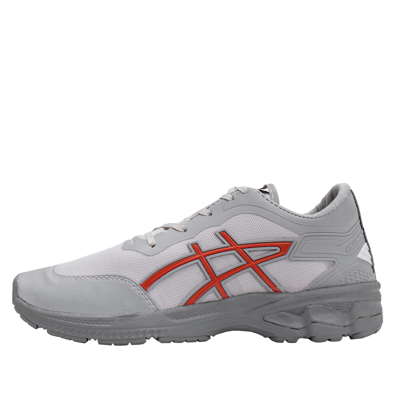 کفش ورزشی طوسی قرمز زیره طوسی مردانه مدل Rail