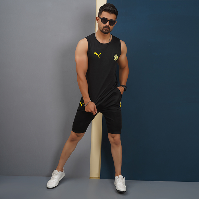 ست رکابی شلوارک دورتموند مردانه مدل Daya