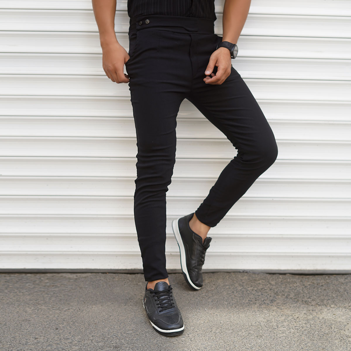 شلوار اسلش مردانه مشکی مدل Matyar