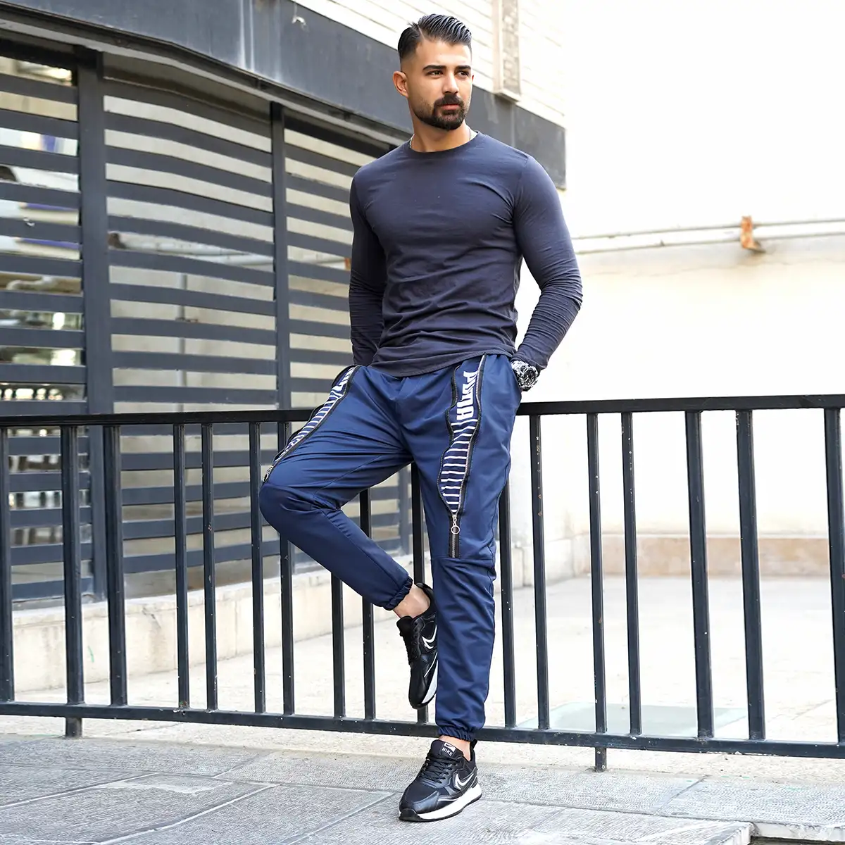 شلوار اسلش مردانه پوما سرمه ای مدل Puman