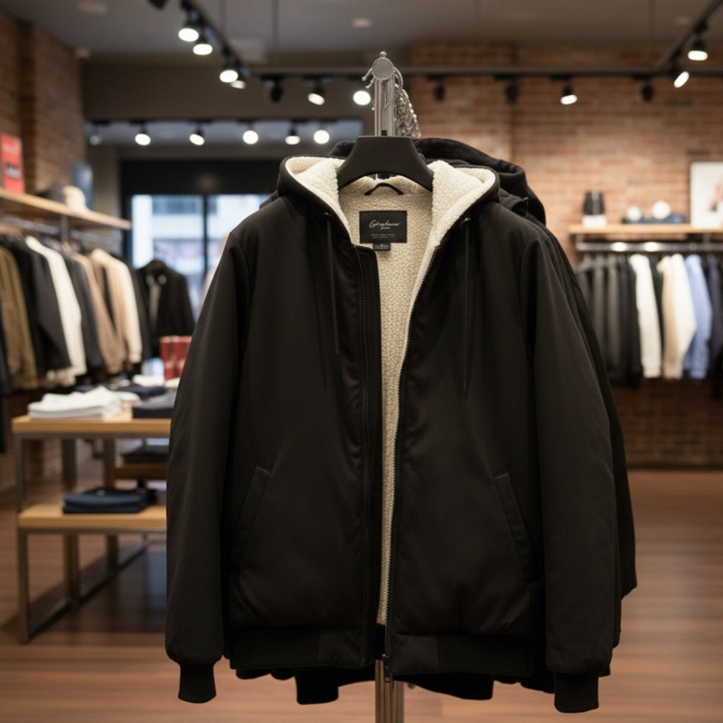 کاپشن ضدآب داخل خزتدی-مشکی