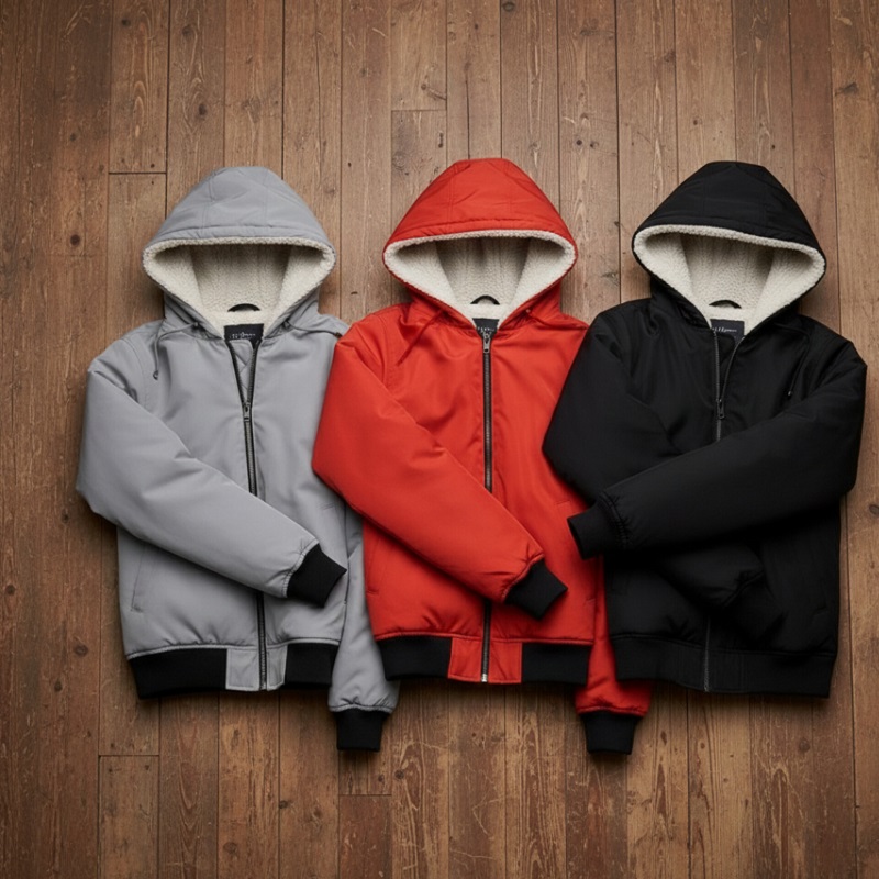 کاپشن ضدآب داخل خزتدی-مشکی